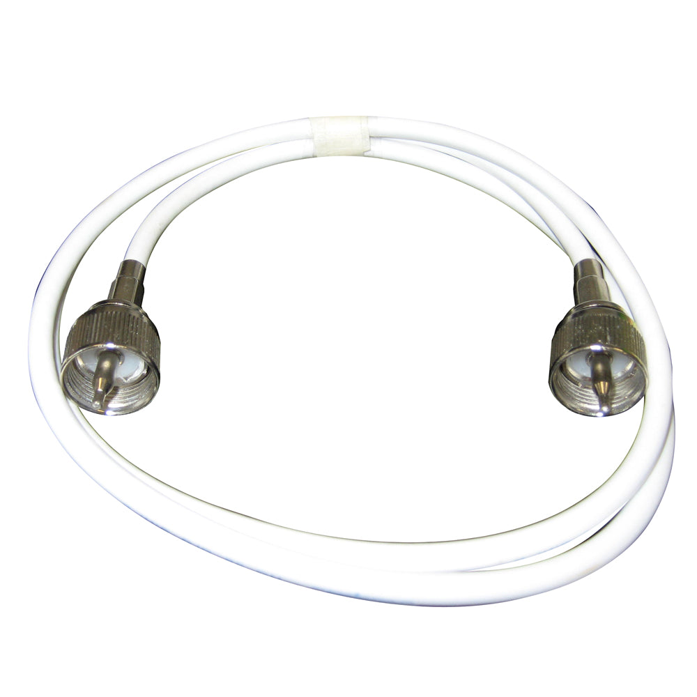 Shakespeare 4079 1M RG58 coaxial cable with PL259 connector, used for radio antenna connections.