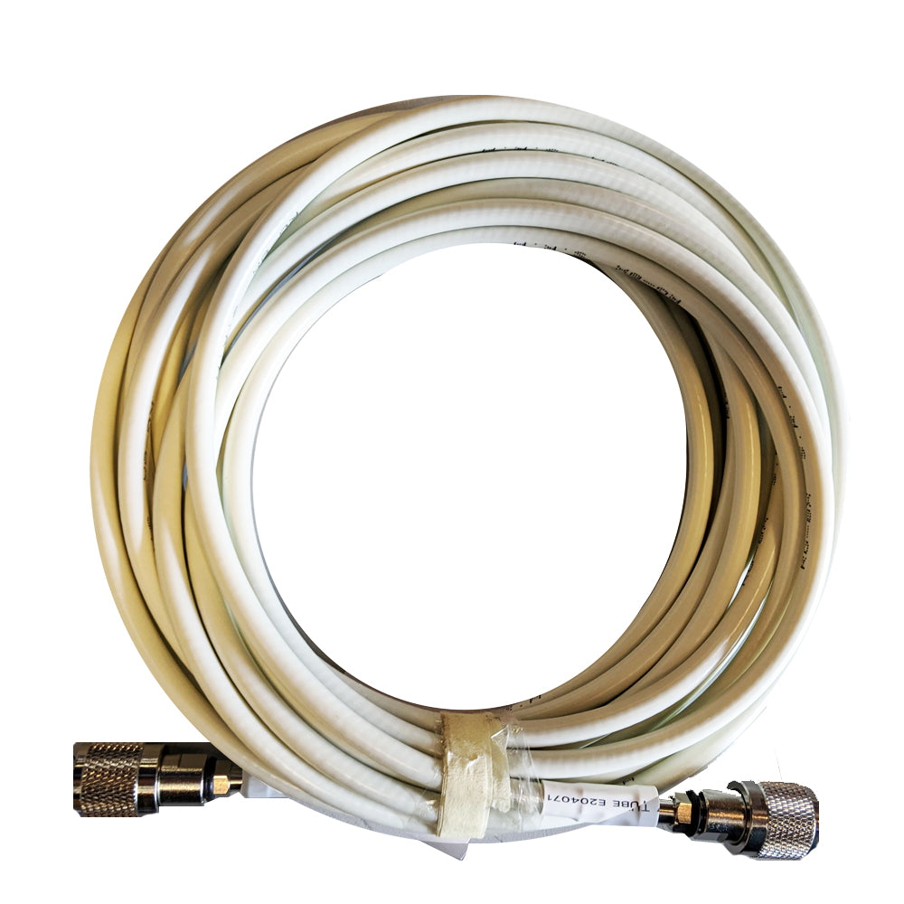 Shakespeare 20 Cable Kit for Phase III VHF/AIS antennas with screw-on PL259S connectors and RG-8X cable with FME mini ends.