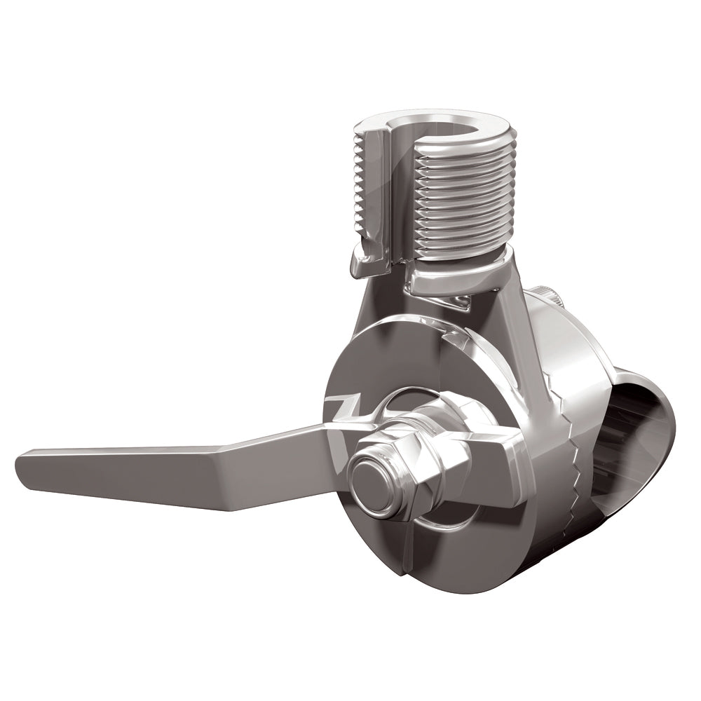 Shakespeare 4190 stainless steel rail mount for antennas, durable marine-grade antenna mount accessory.