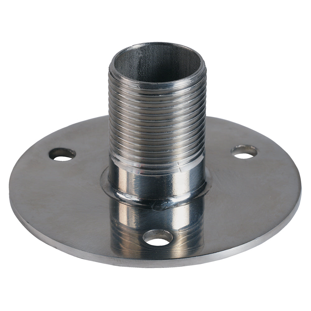 Shakespeare 4710 Flange Mount for antenna installation, made of durable metal with flange base and mounting hardware.