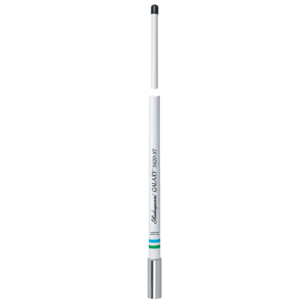 Shakespeare Galaxy 5420-XT 4-foot AM/FM radio antenna with durable design and strong signal reception.