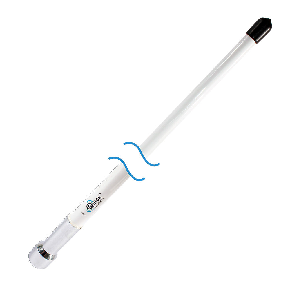 Shakespeare VHF 4 QuickConnect antenna mount with 3dB f/QCM series, designed for boat VHF radio installations.