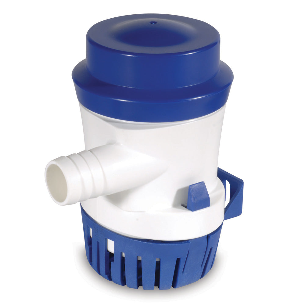Shurflo by Pentair 700 Bilge Pump in 12 VDC with 700 GPH flow rate, compact marine bilge pump for water removal.