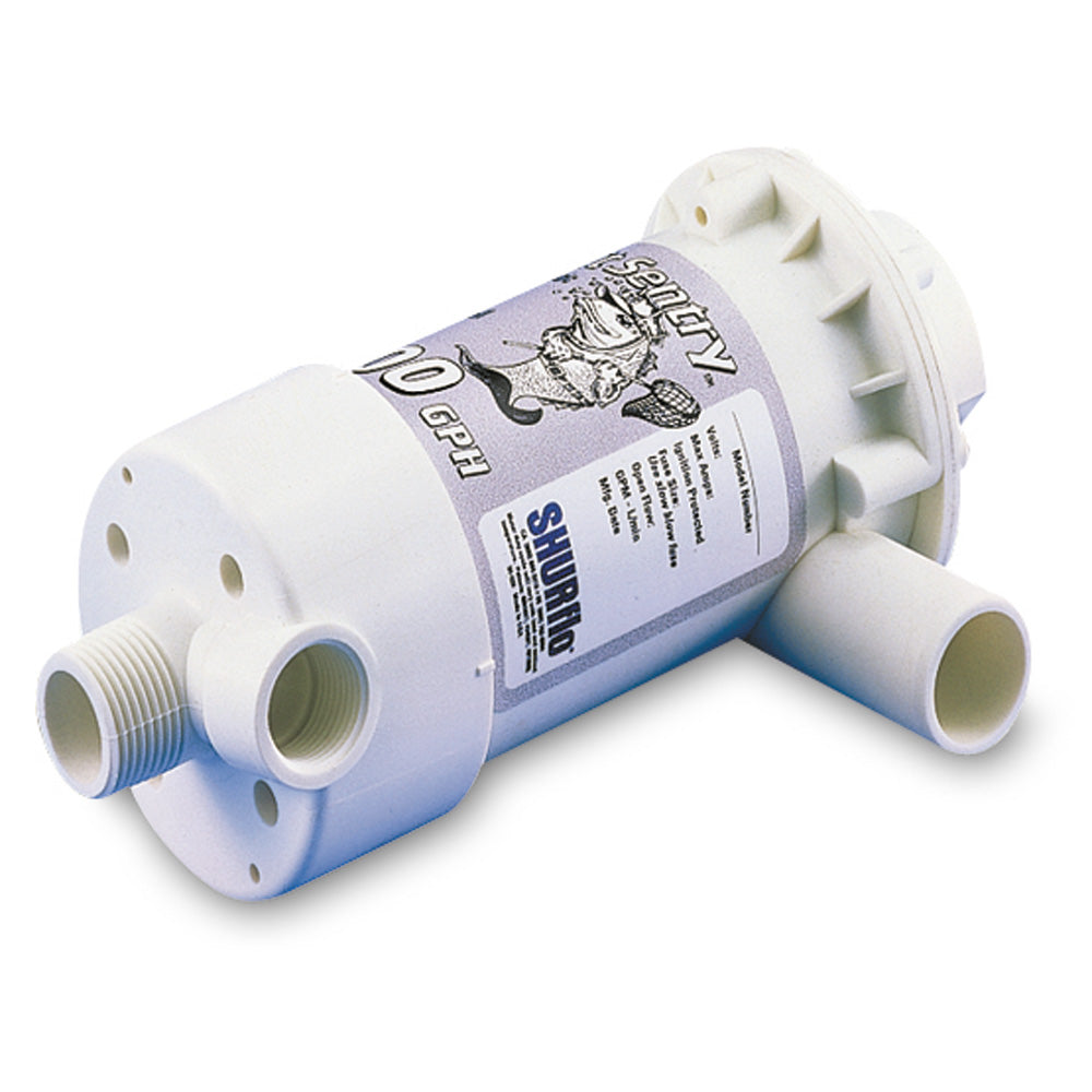 Shurflo by Pentair Bait Sentry 500 magnetic drive livewell pump 500 GPH for freshwater fishing boats.