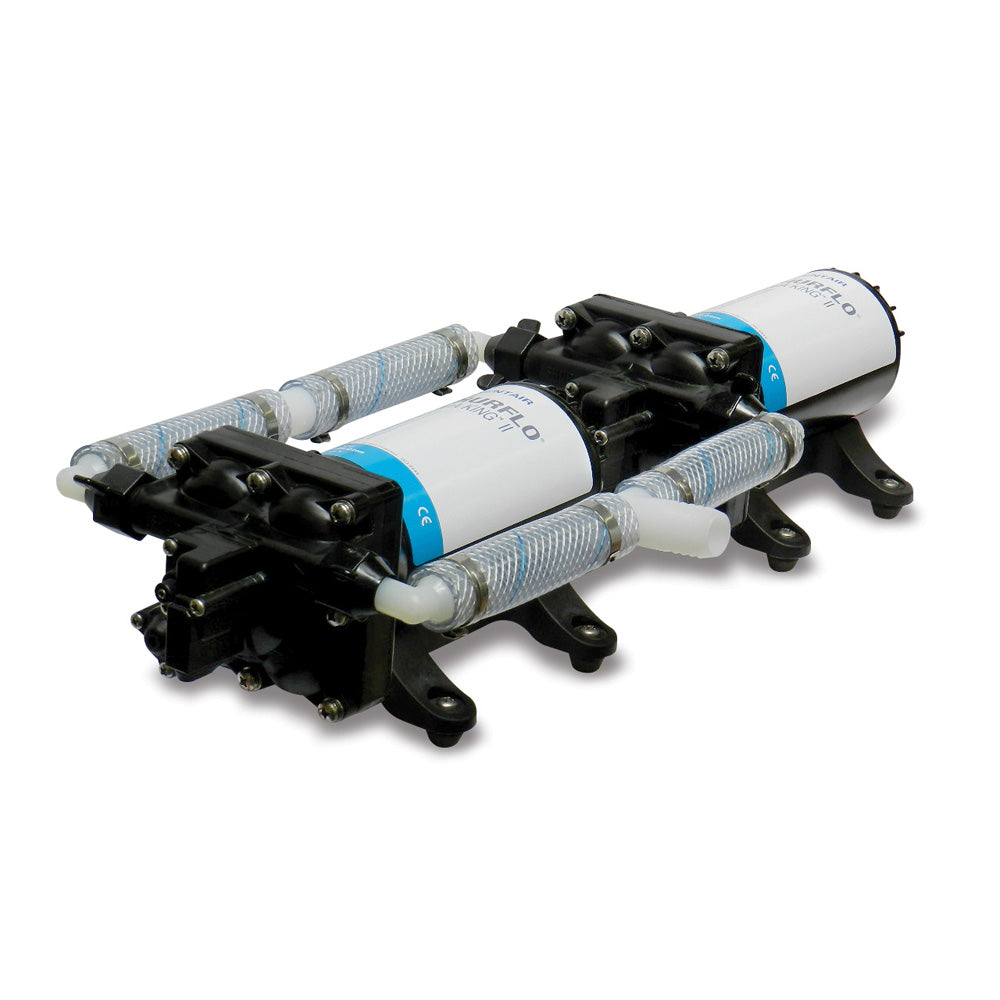Shurflo by Pentair high flow dual washdown pressure pump system, 24 VDC, 10 GPM, with dual pump design for marine or industrial use