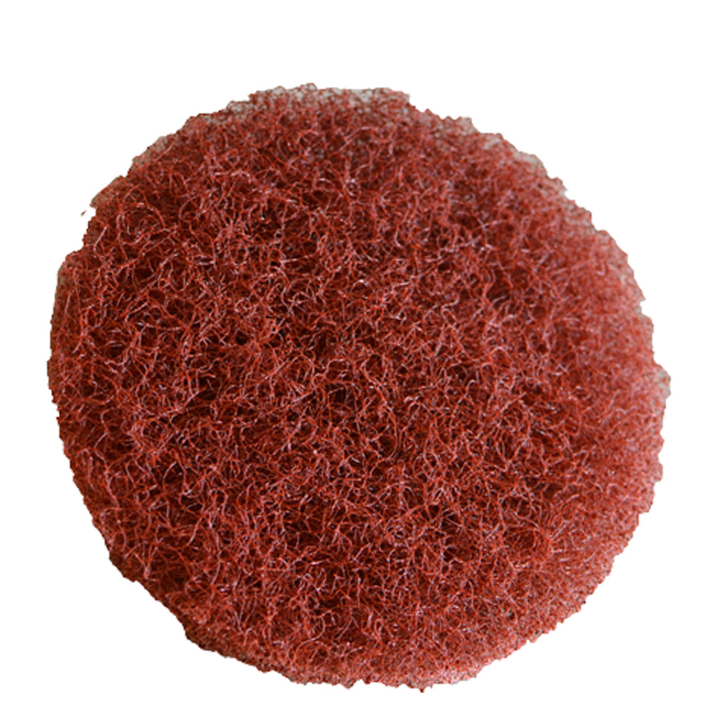 Shurhold 5-inch coarse scrubber pad for dual action polisher, used for deep cleaning and surface prep.