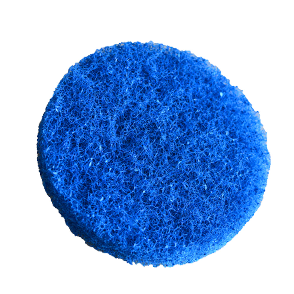 Shurhold 5-inch medium scrubber pad for dual action polishers, used for cleaning and polishing surfaces efficiently.