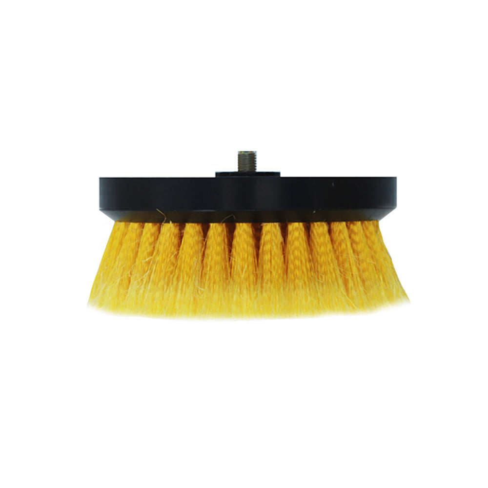 Shurhold 6-1/2-inch soft cleaning brush for dual action polisher, designed for gentle surface cleaning and polishing.