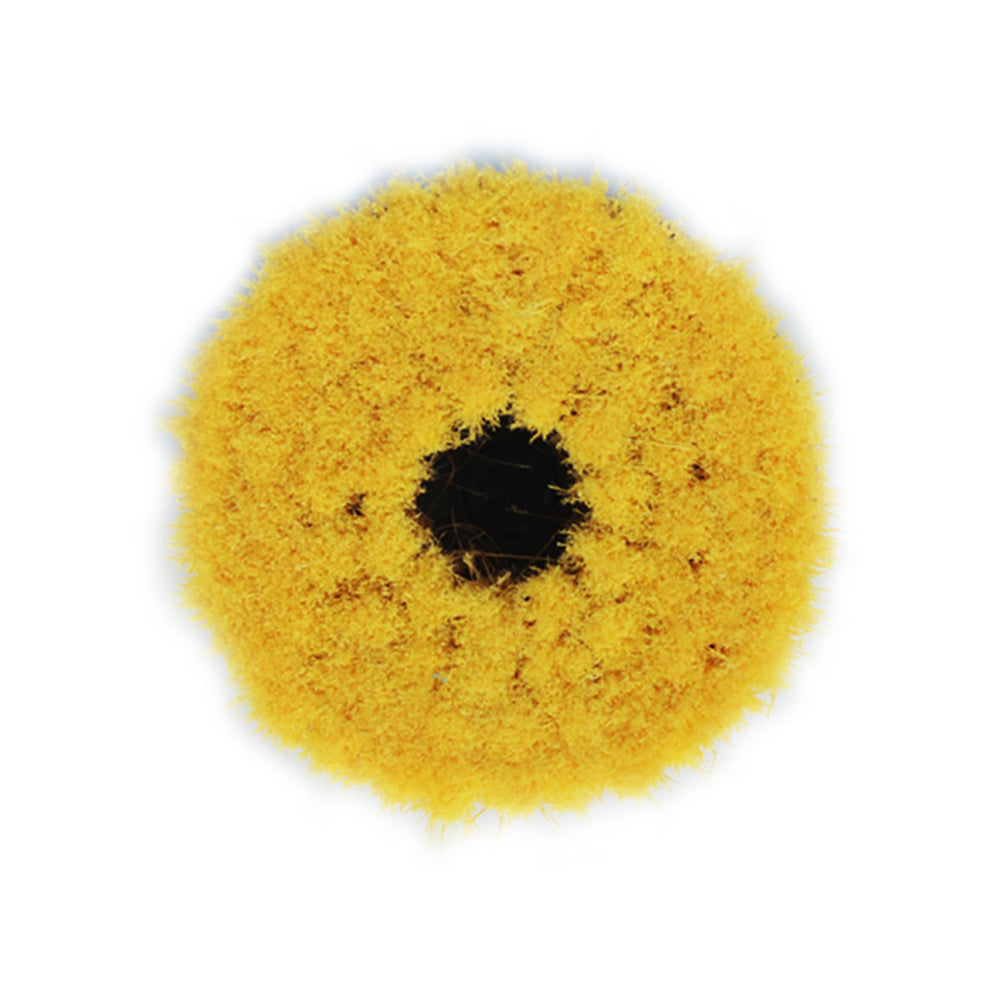 Shurhold 6-1/2-inch soft cleaning brush for dual action polishers, designed for gentle surface cleaning and polishing.