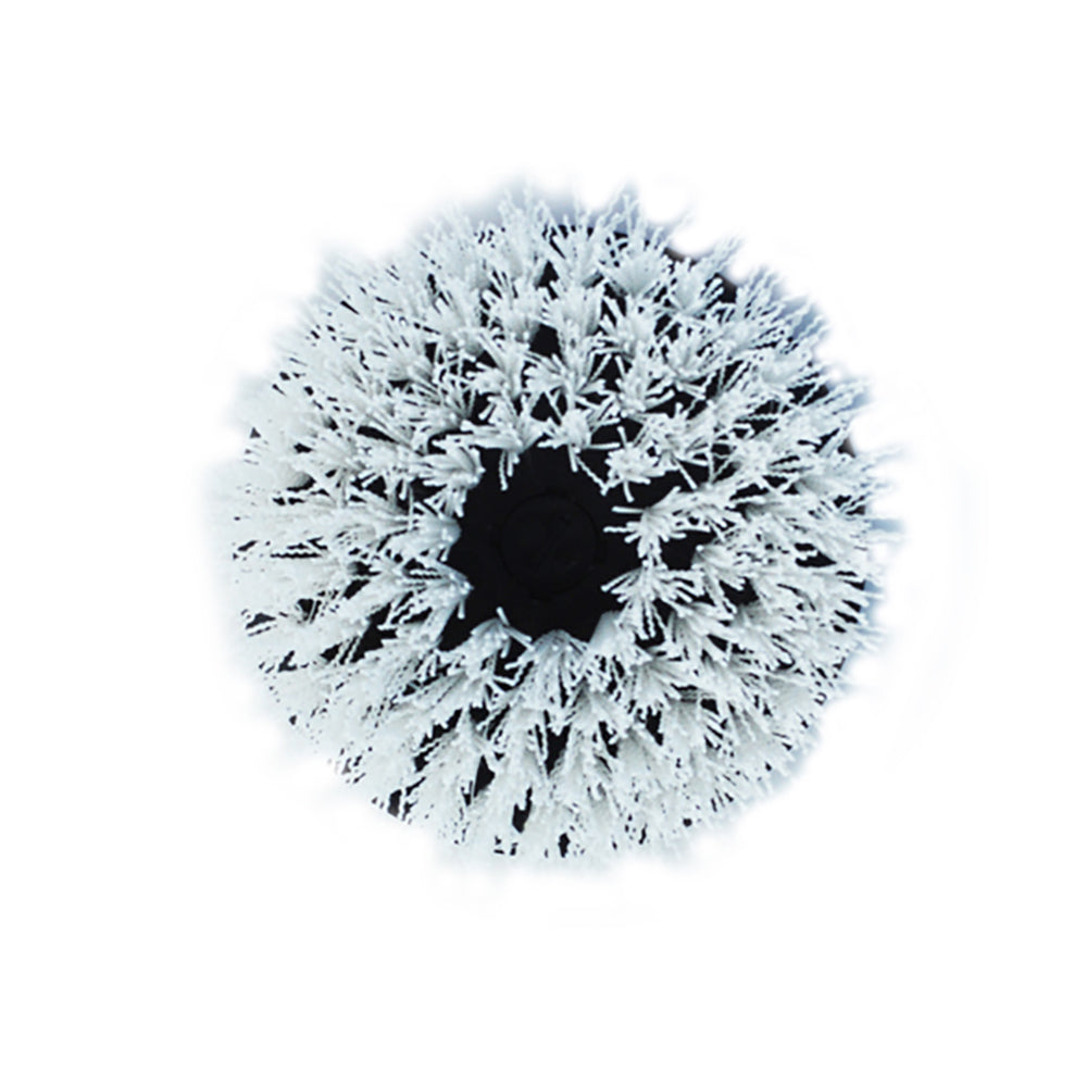 Shurhold 6-1/2 inch stiff cleaning brush for dual action polisher, ideal for detailing and surface cleaning.