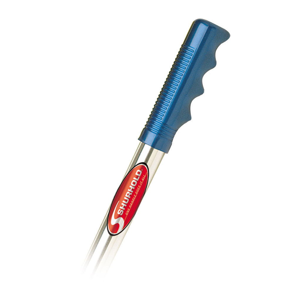 Shurhold 60-inch fixed length cleaning handle with finger grip for easy cleaning and scrubbing tasks.
