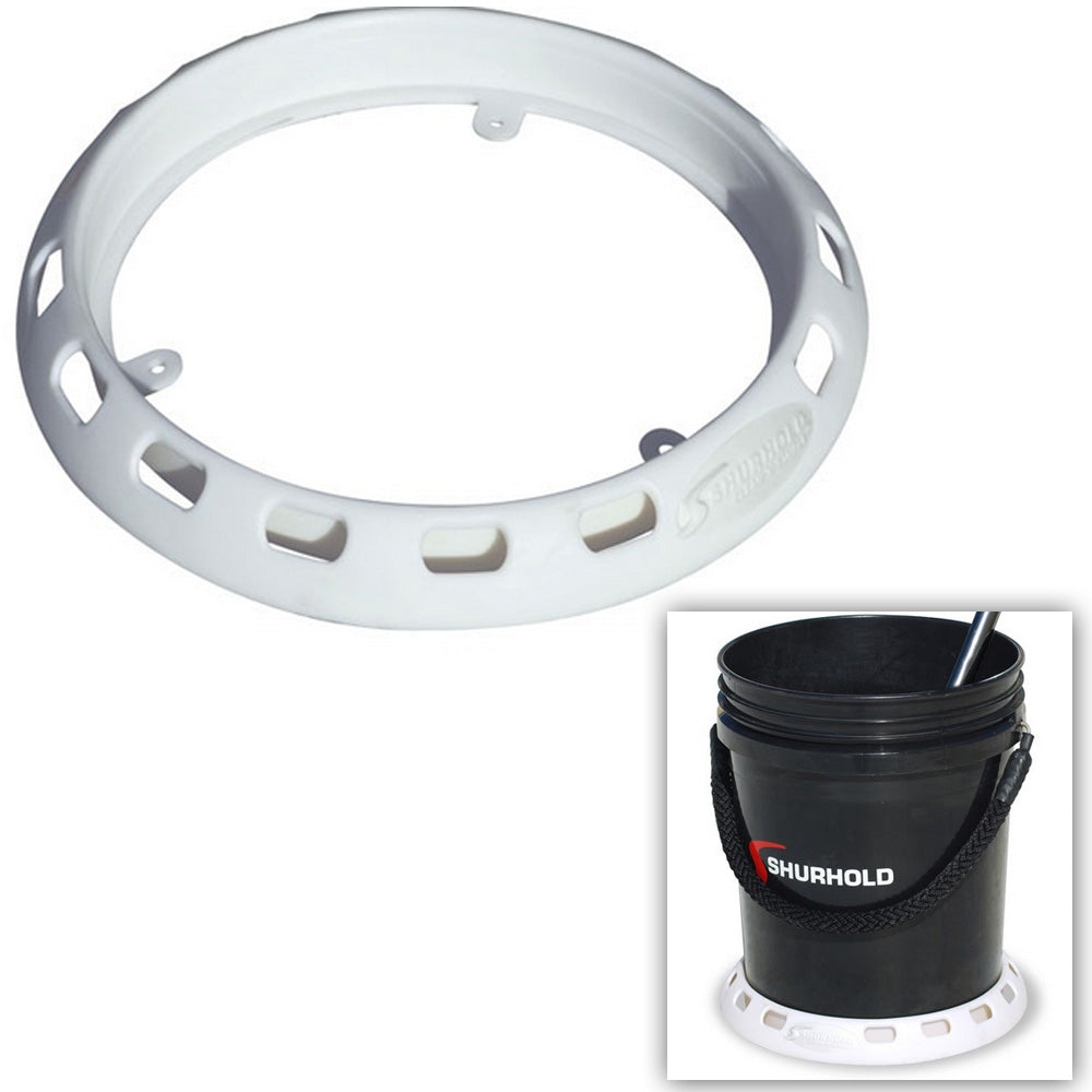 Shurhold cleaning bucket base with sturdy design, ideal for keeping cleaning buckets stable and secure during cleaning tasks.