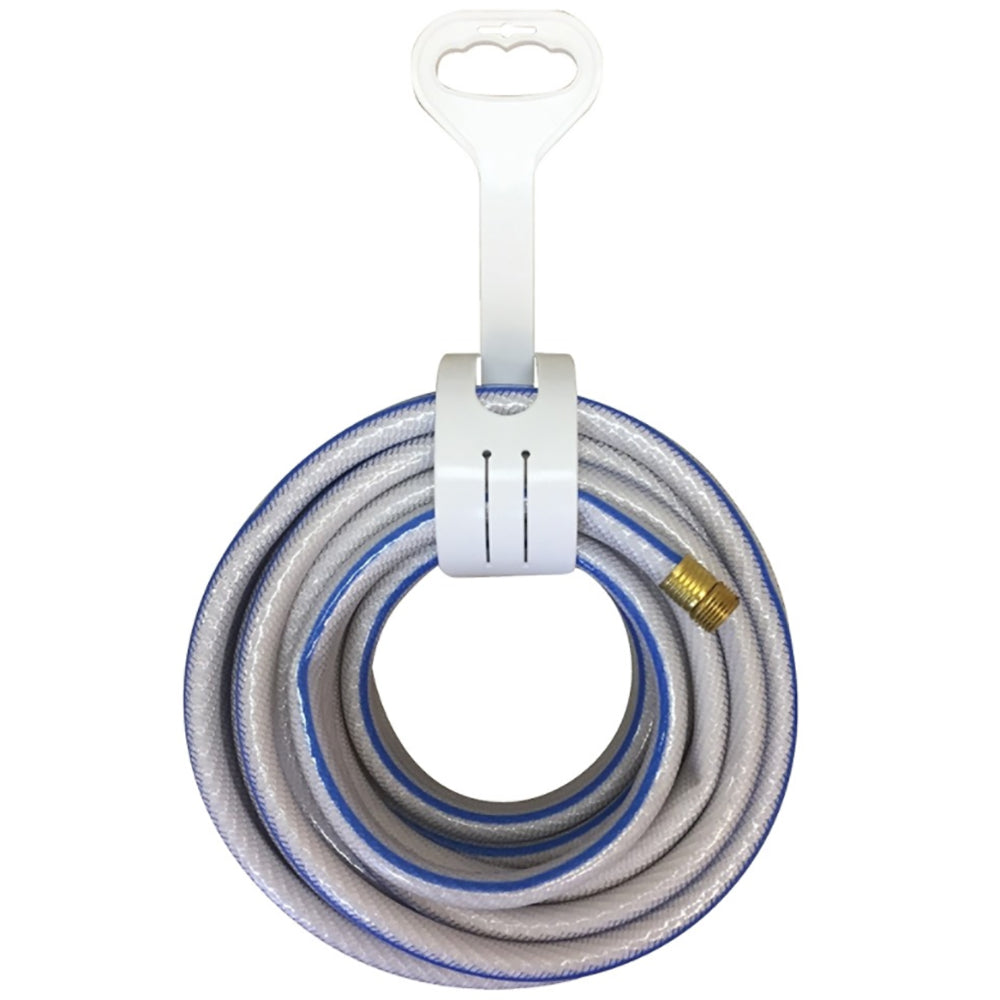 White Shurhold Hose Carry Strap for cleaning, designed to easily carry and secure hoses during cleaning tasks.