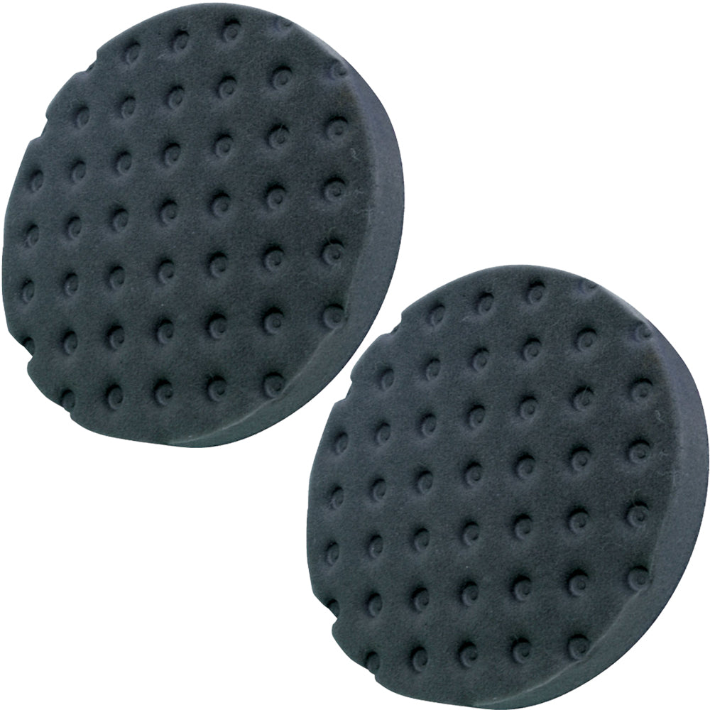 Shurhold Pro Polish Black Foam Pad 2-Pack for 6.5-inch dual action polisher, ideal for cleaning and polishing vehicles.