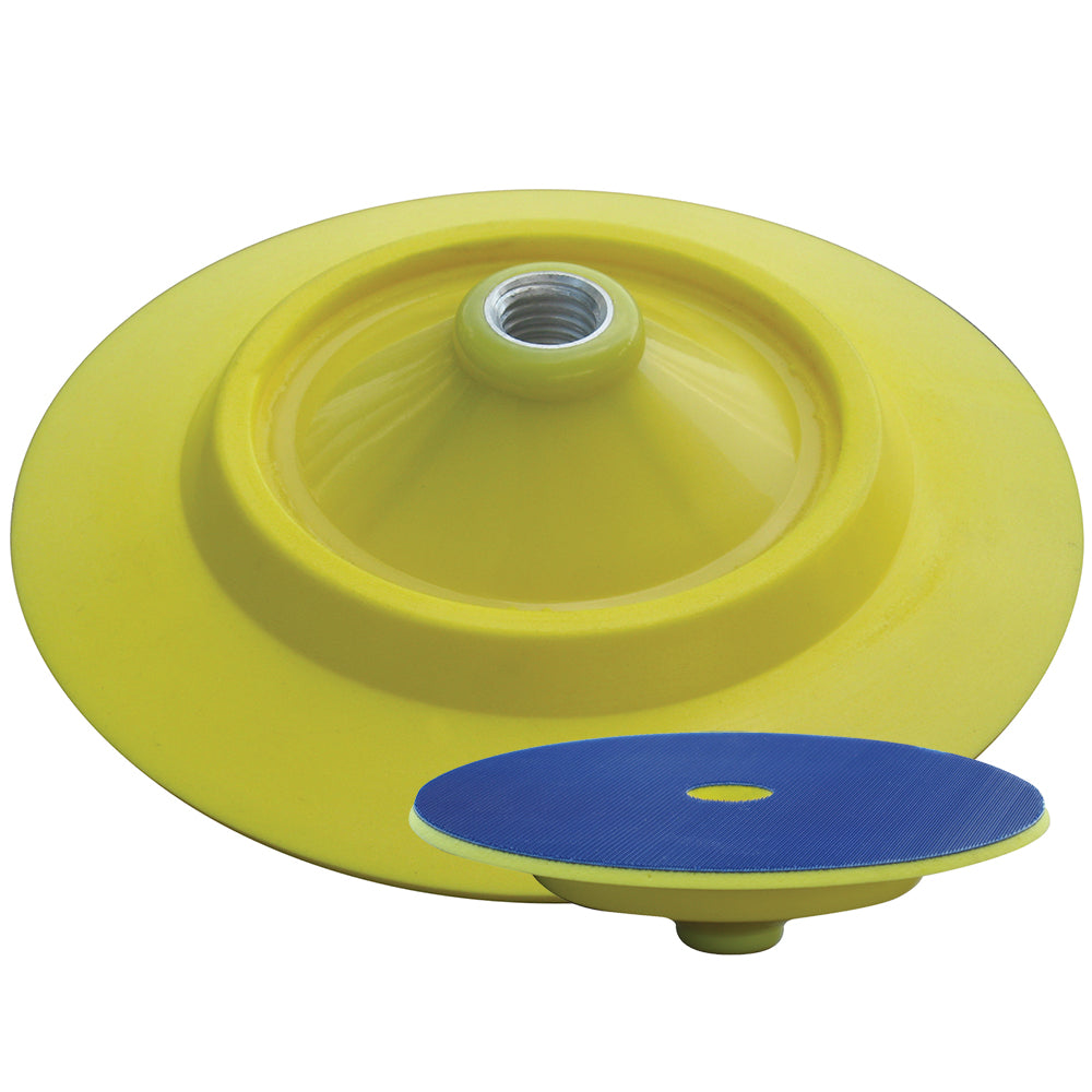Shurhold Quick Change Rotary Pad Holder for cleaning, designed for 7-inch or larger pads, with a durable grip and easy attachment.