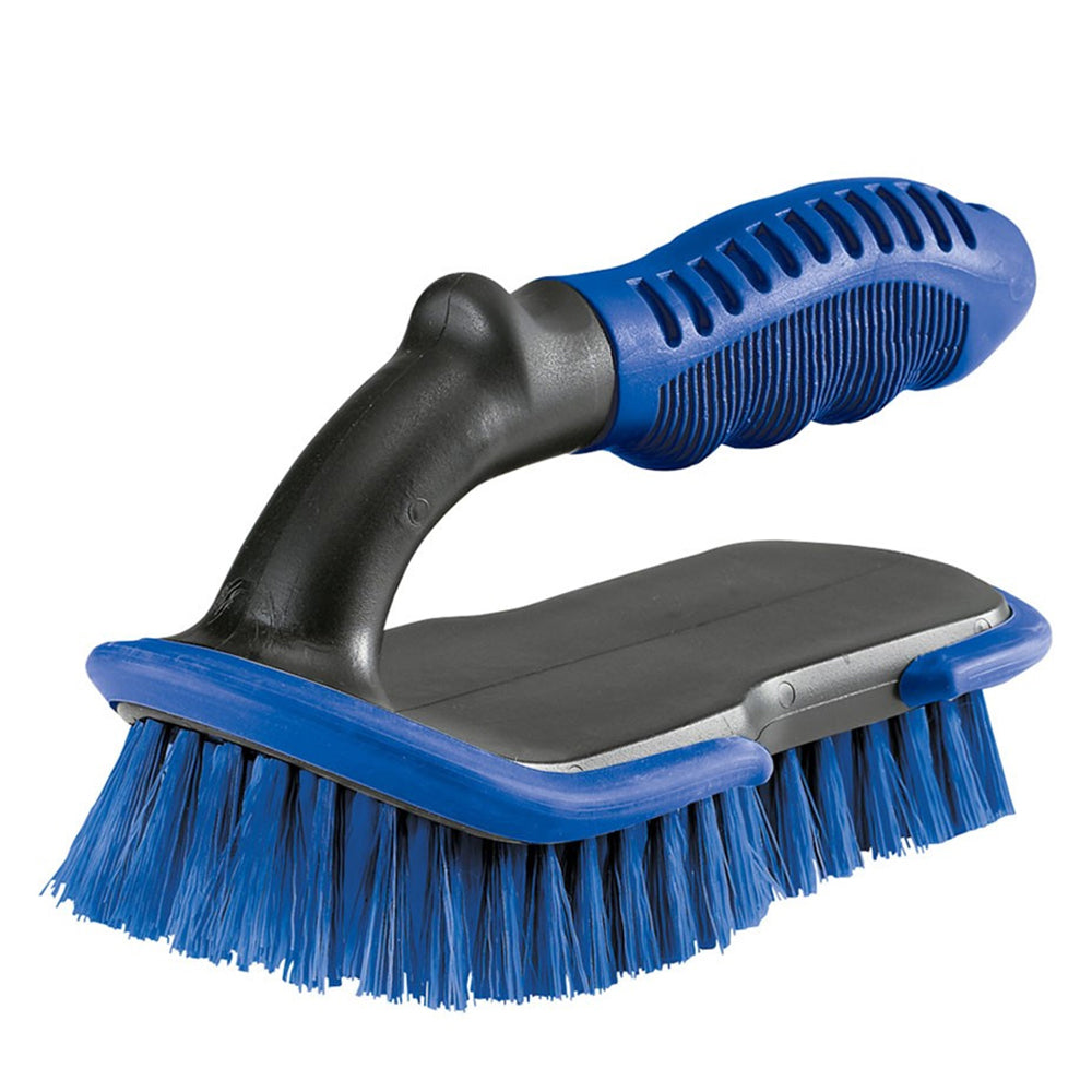 Shurhold cleaning scrub brush with sturdy bristles, designed for effective scrubbing and cleaning tasks