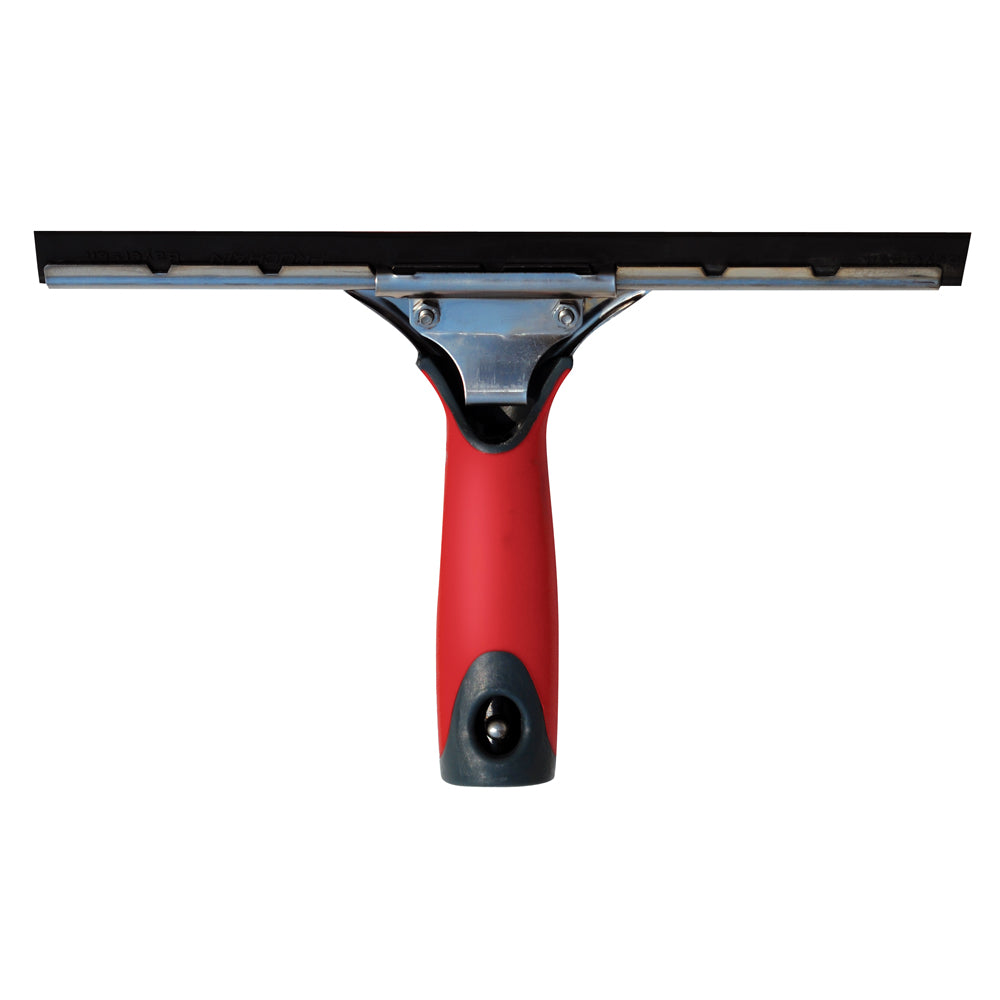 Shurhold Shur-LOK 16-inch cleaning squeegee with black handle and rubber blade for streak-free glass and surface cleaning.