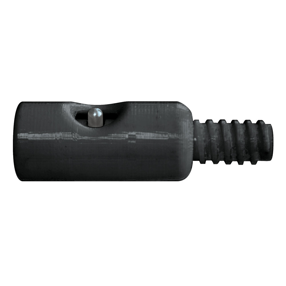 Shurhold Shur-LOK threaded adapter for cleaning tools, shown in close-up with threading details on a white background.