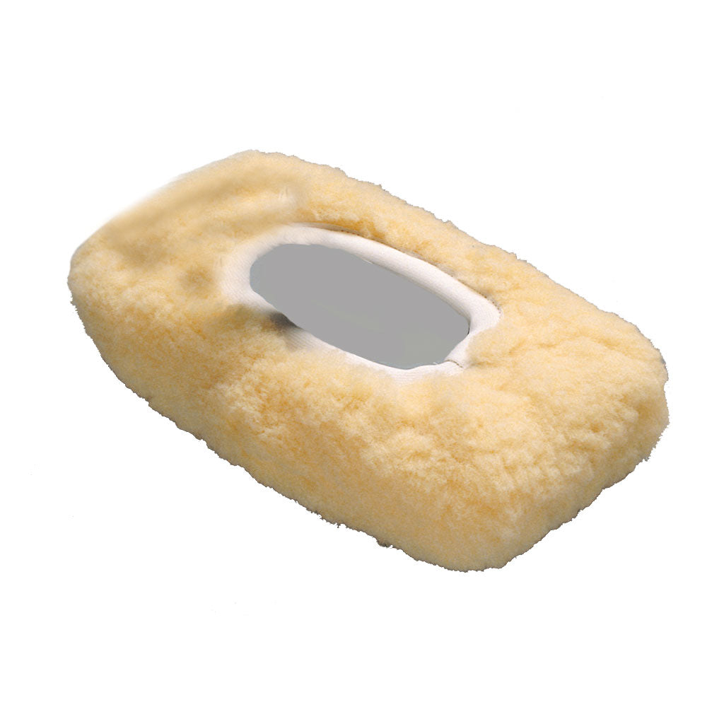 Shurhold Synthetic Lambs Wool Replacement Cover for Shur-LOK Swivel Pad, cleaning accessory for polishing and washing.