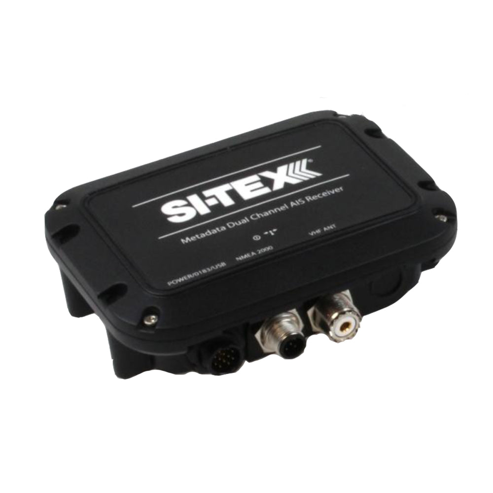 SI-TEX MDA-2 Metadata Dual Channel Parallel AIS Receiver on display, showcasing advanced AIS system technology.