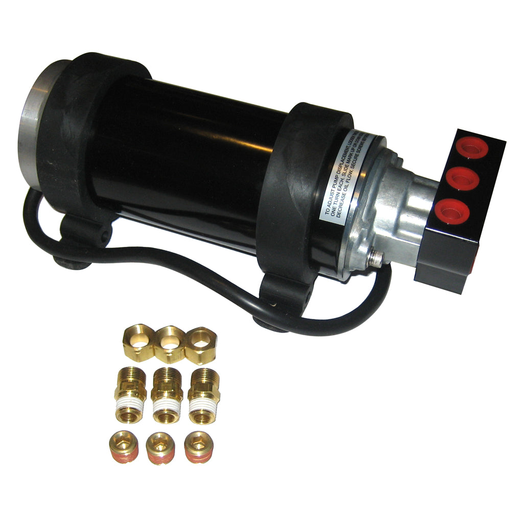 SI-TEX 30CI Pumpset 12VDC autopilot system with control unit and wiring for marine navigation.