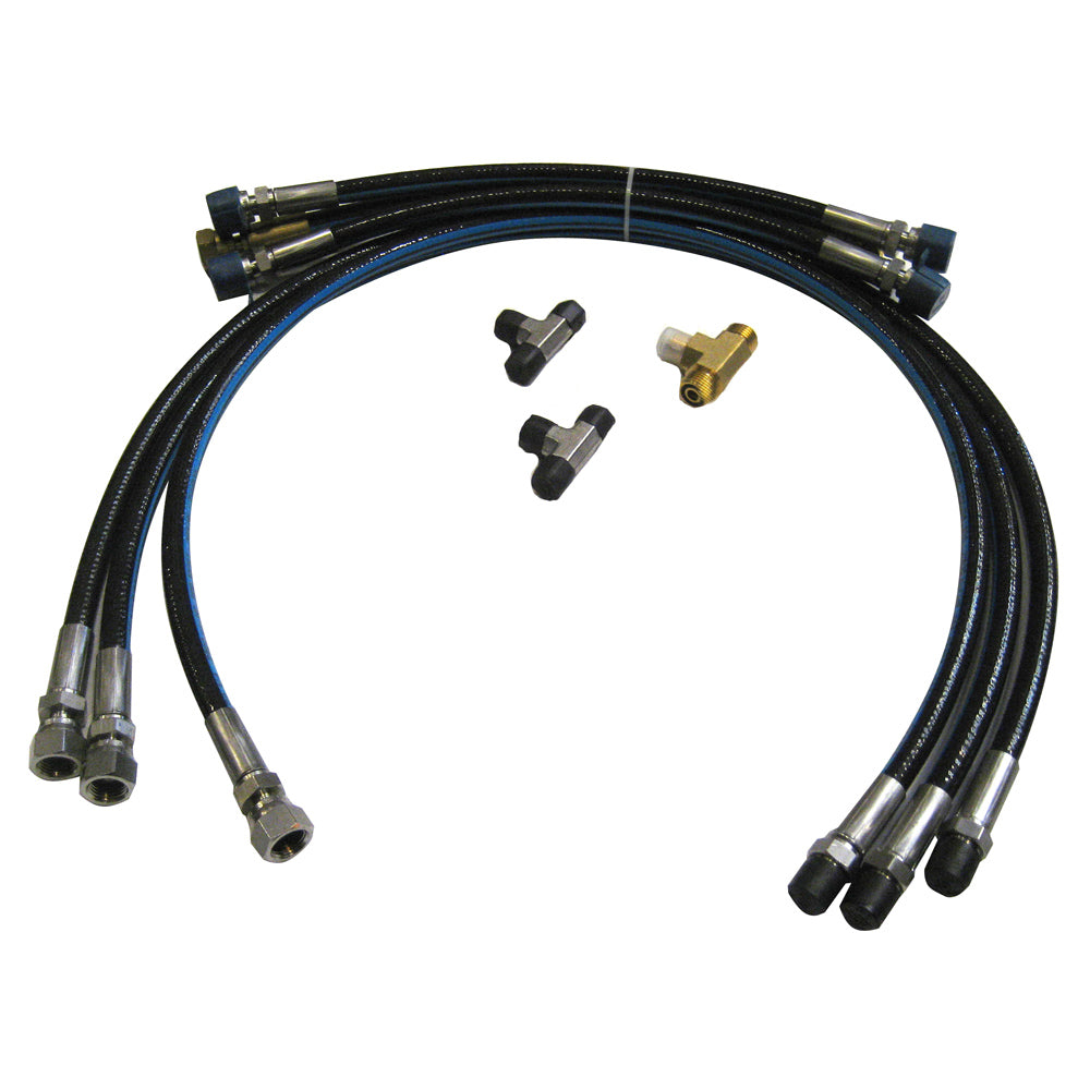 SI-TEX Verado Power Steering Installation Kit with hoses for autopilots, designed for marine navigation systems.