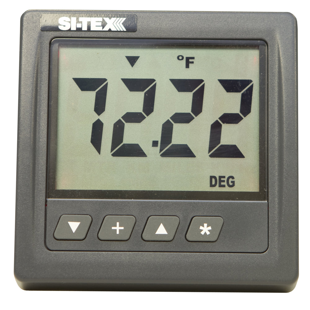 SI-TEX SST-110 sea temperature gauge instrument showing digital display without transducer for marine temperature measurement