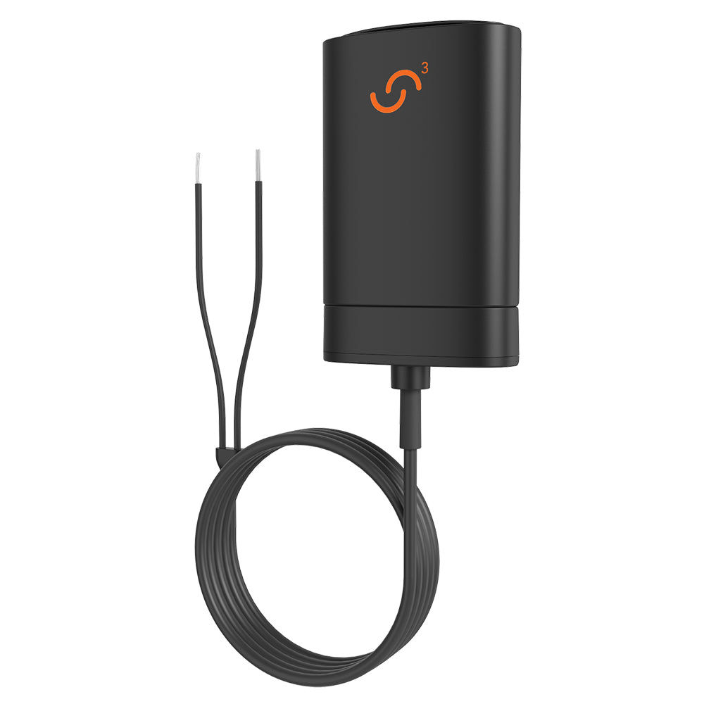 Siren Marine Bilge Pump Sensor for Siren 3 security system, black device with sensor components, used for marine bilge monitoring