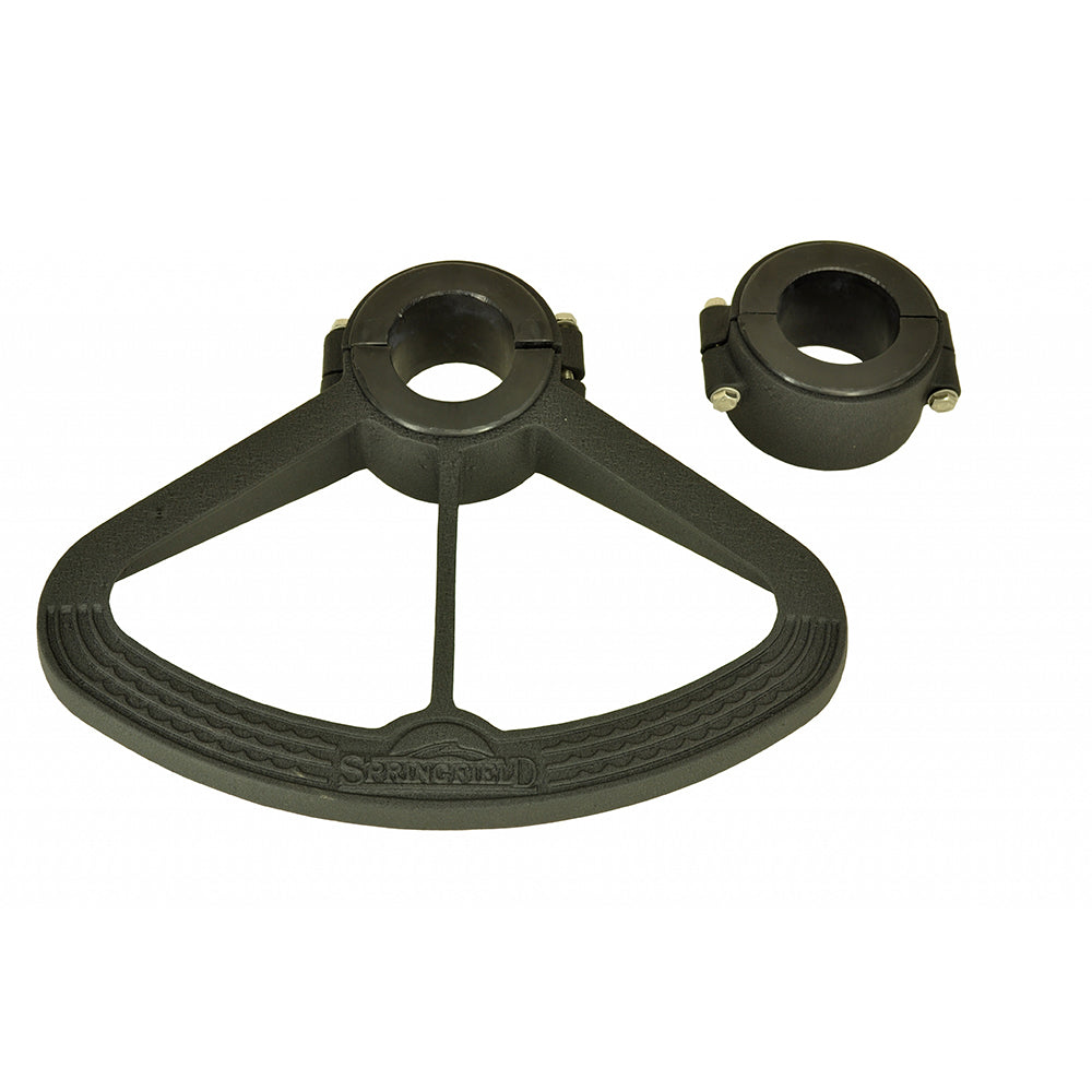 Springfield Marine black footrest bushing set for pedestals, 2-7/8 inch diameter, designed for boat or marine seating.