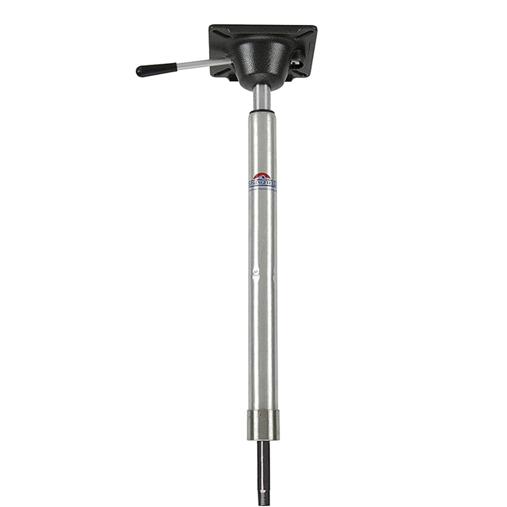 Springfield Marine KingPin Power-Rise Sit-Down Post Pedestal with Threaded Pin, 1-Pack for boat seating or platform support