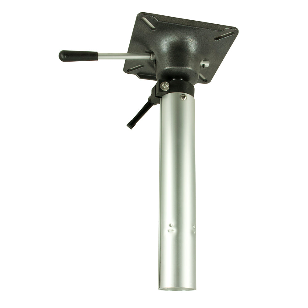 Springfield Marine Plug-In Locking Air-Ride Post pedestal, adjustable 14-1/4 to 21 inches, for boat seating or equipment.