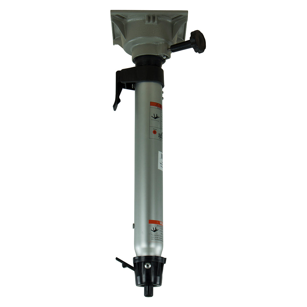 Springfield Marine Taper-Lock Manual Adjust Post Pedestal, 21 to 31 inches, black with adjustable height for boat seating