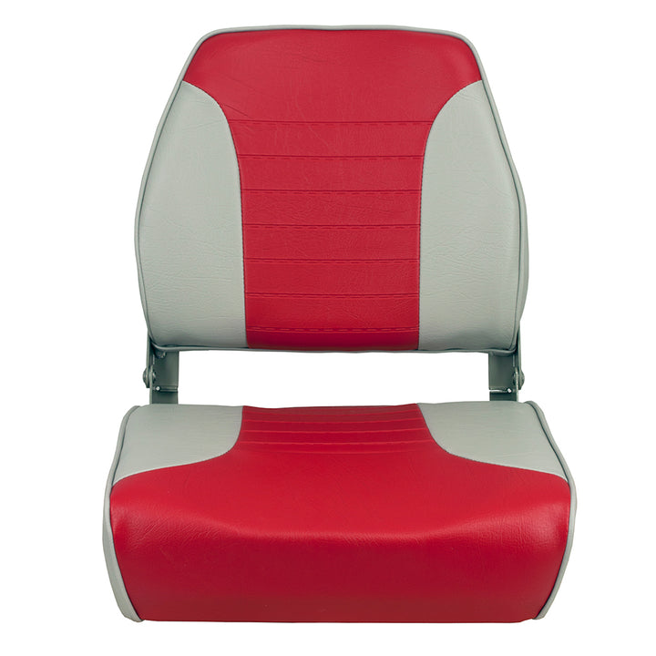 Siège pliant économique multicolore Springfield - Gris/Rouge