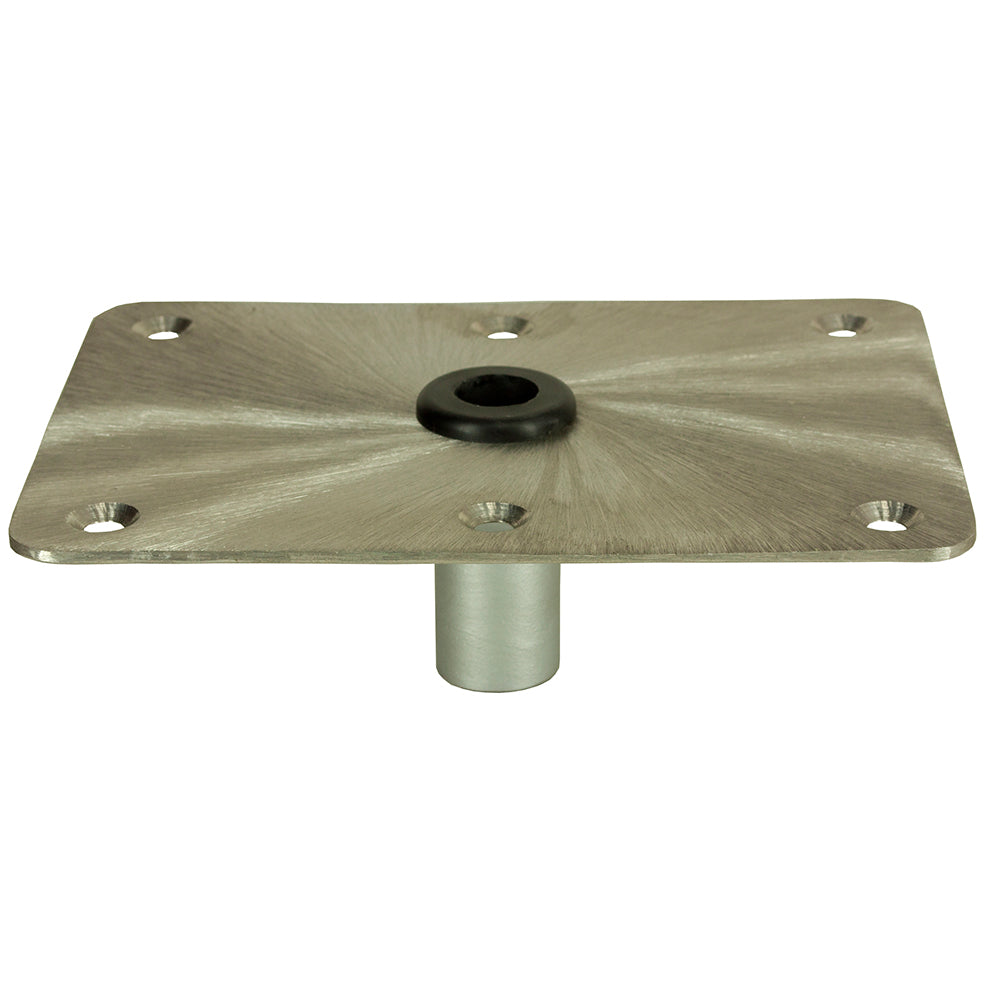 Springfield Marine KingPin 6x8 stainless steel rectangular base seating, standard size, durable marine-grade construction.