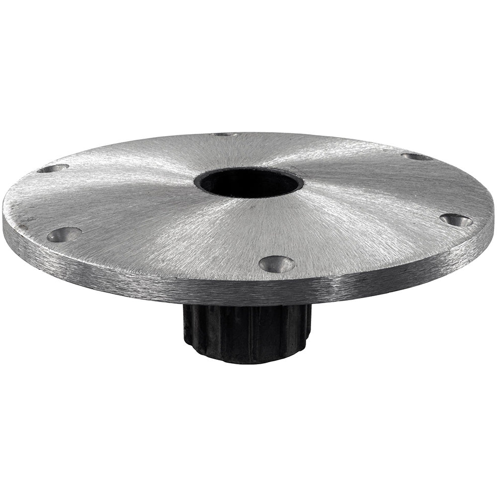 Springfield Marine Spring-Lock 9-inch round satin base for boat seating, durable and secure marine seating component.