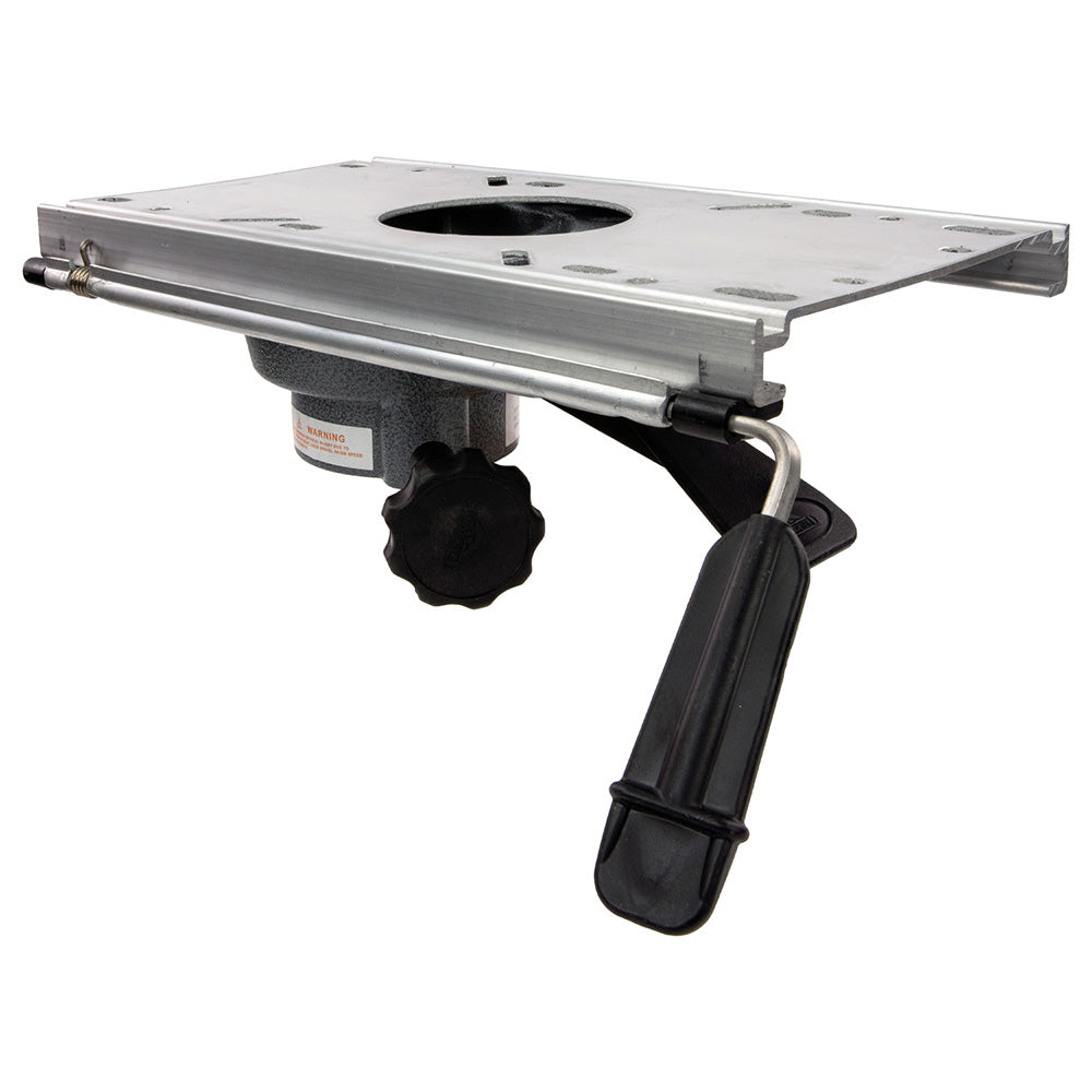 Springfield Marine Trac-Lock swivel and slide non-locking mount for 2-7/8 inch post, used in boat seating applications.