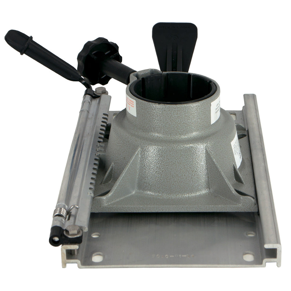 Springfield Marine Trac-Lock swivel and slide non-locking seat mount for 2-7/8 inch post, ideal for boat seating.