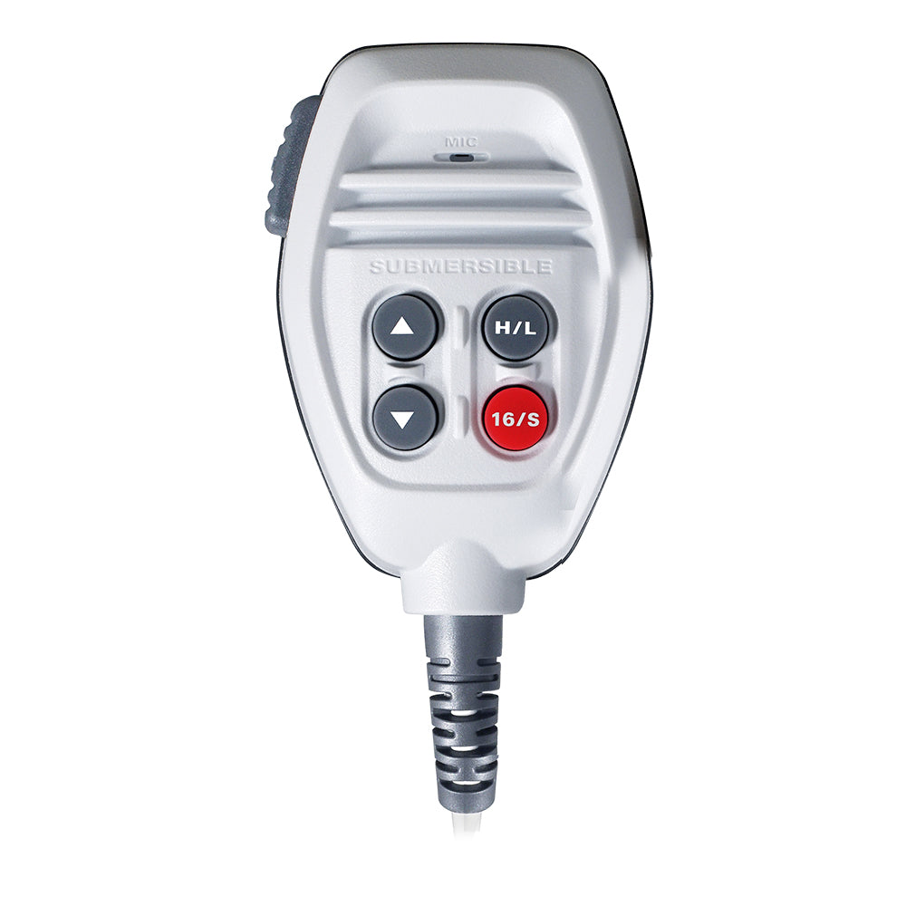 White Standard Horizon microphone accessory for GX14xx and GX18xx series radios, shown in a close-up image.