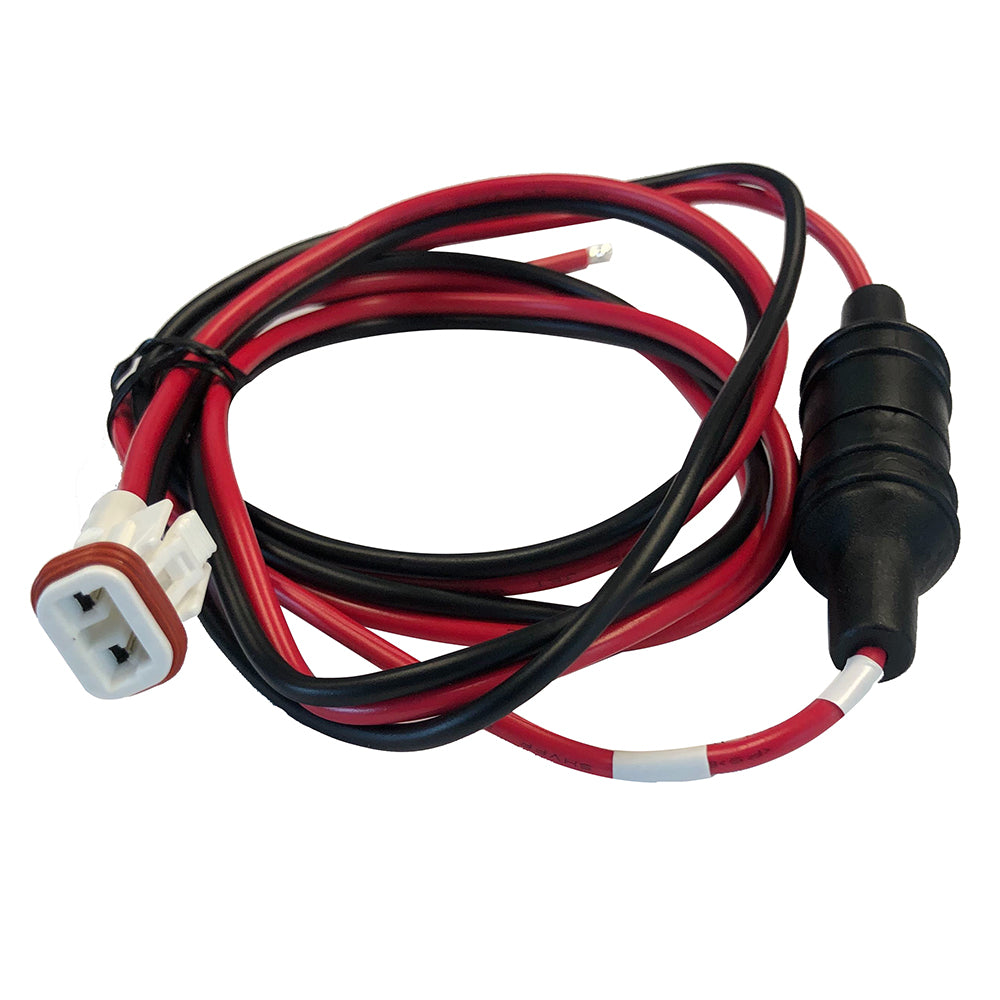 Standard Horizon replacement power cord for GX6000 radio, accessory image showing the standard power cord connected to the device.