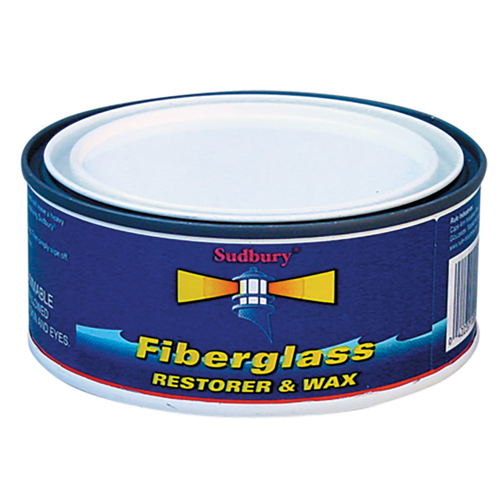 Sudbury One Step Fiberglass Restorer &amp; Wax cleaning product for restoring and waxing fiberglass surfaces.