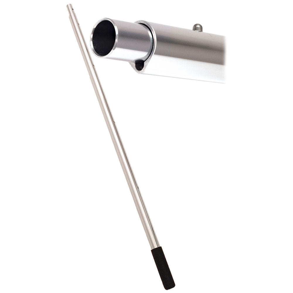 Swobbit Perfect Pole extension for cleaning, adjustable from 5 to 9 feet, with a lightweight aluminum design and ergonomic grip.