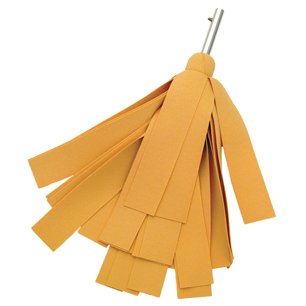 Swobbit Premium 2-inch Dragon Glide Mop Head for cleaning, showcasing durable design and ergonomic handle attachment.