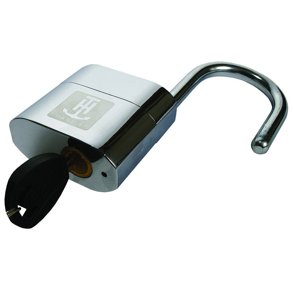 T-H Marine BANSHEE alarm padlock from T-H Marine Supplies, a secure marine security system with key and alarm features.