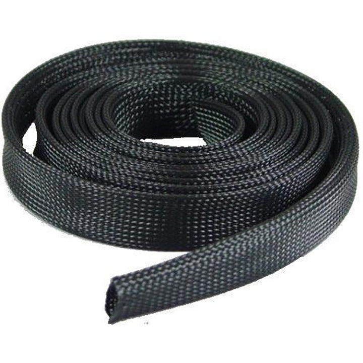 T-H Marine T-H FLEX 1-1/2 inch expandable braided sleeving for wire management, shown in a 50-roll package.