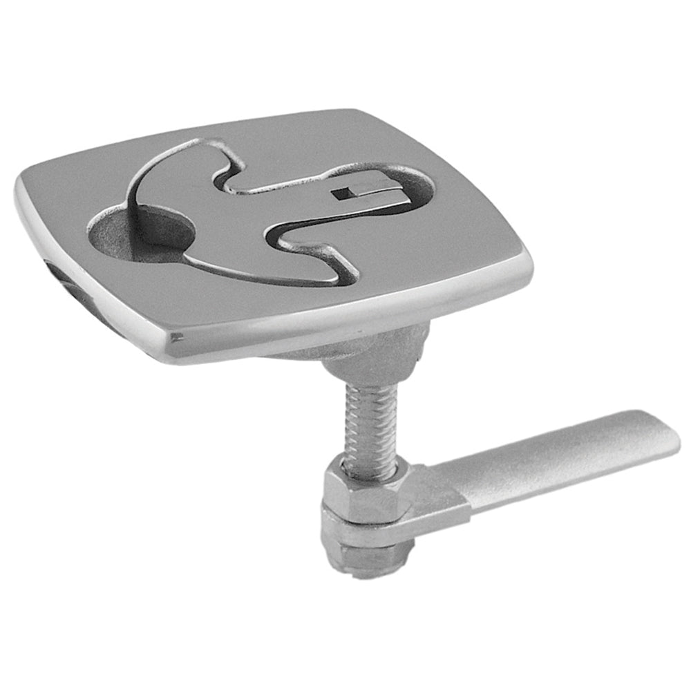 TACO Marine TACO Latch-tite stainless steel latch, 2-7/16 inch square, durable marine hardware with secure locking mechanism