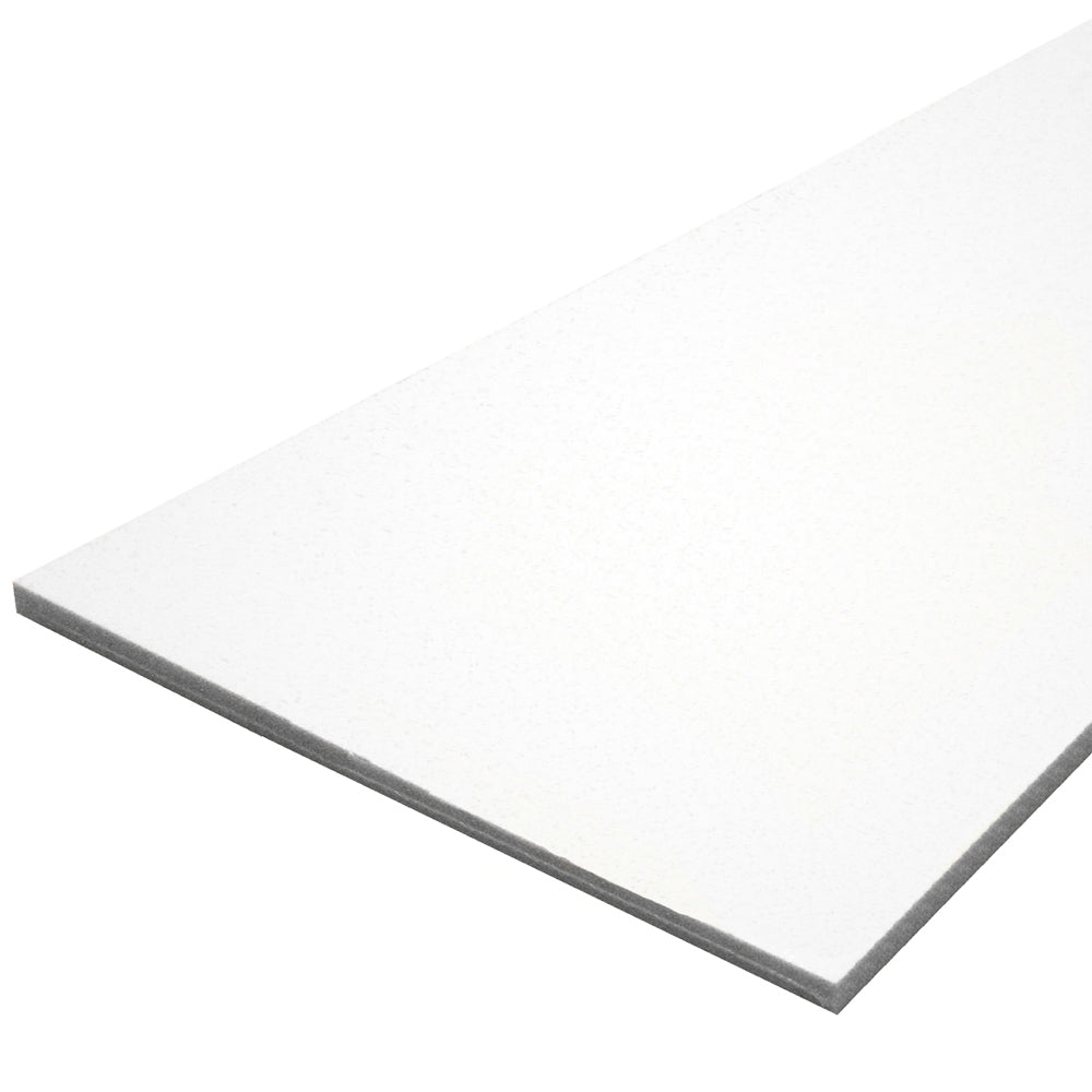 White Starboard marine lumber by TACO Marine, 24 x 27 inches, 3/4 inch thick, durable marine-grade plastic board for boat applications.