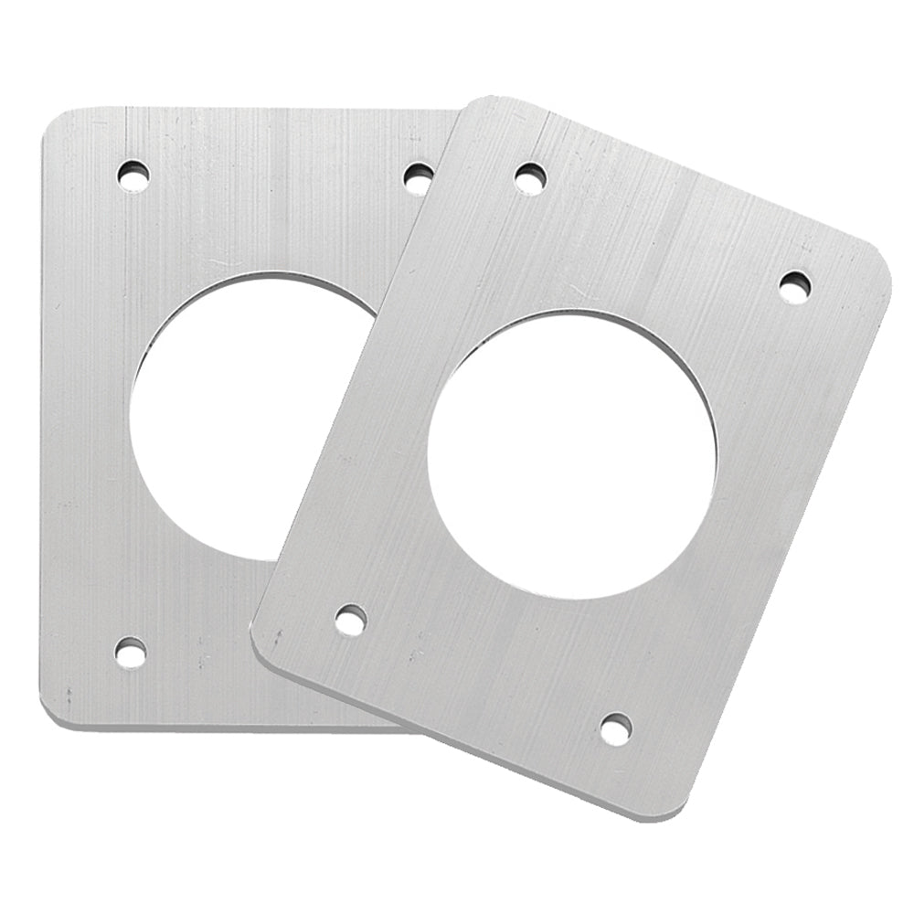 TACO Marine anodized aluminum backing plates for Grand Slam Outriggers, durable outrigger accessories for boat fishing setups.