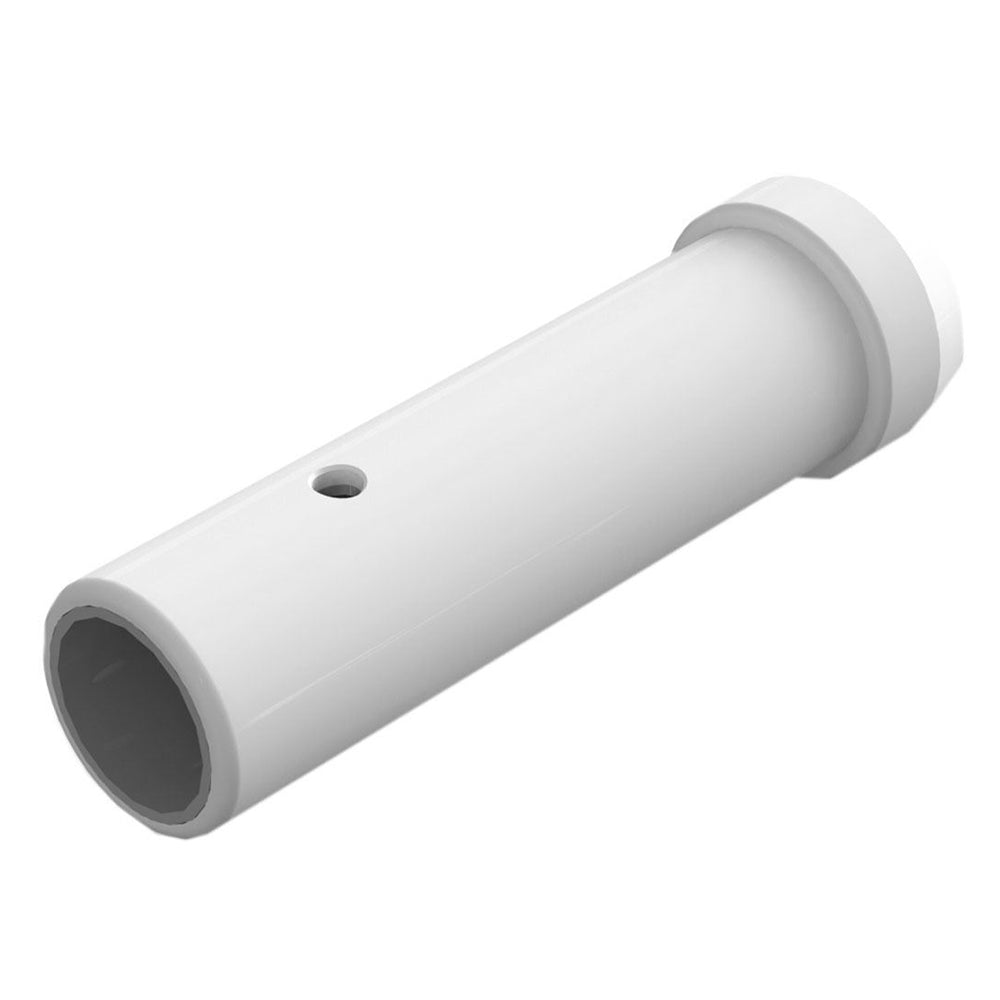 Pair of TACO Marine Outrigger Accessories Taco Base Reducers, black plastic fittings for outrigger installation.