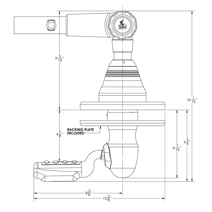 Pair of TACO Marine Grand Slam 400 Outrigger Top Mount accessories for boat outriggers, shown in a close-up view.