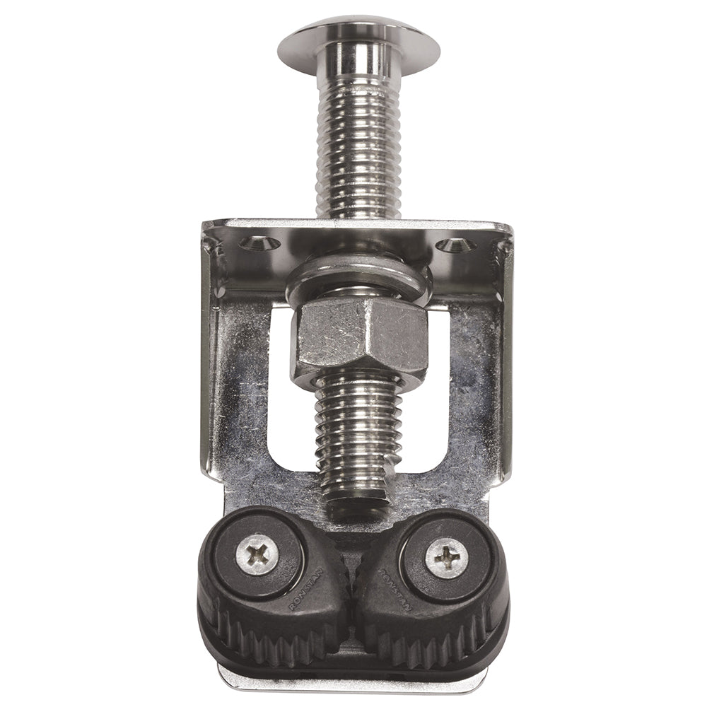 TACO Marine Outrigger Line Tensioner for outrigger accessories on a boat, showing the tensioning device attached to a fishing outrigger